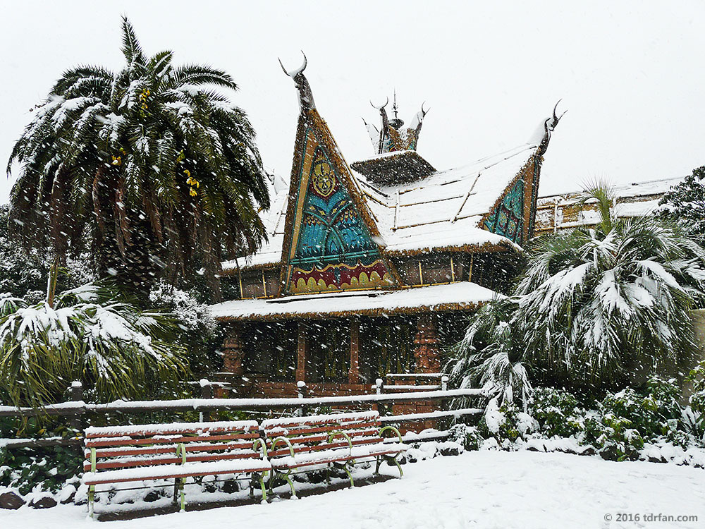Tokyo Disneyland in the Snow